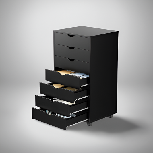 Orion 7-Drawer Chest black