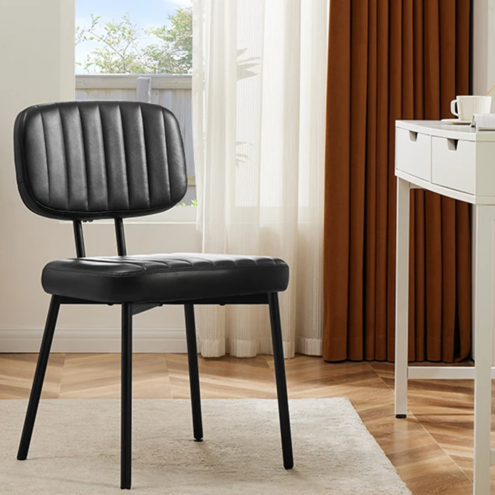 Serena Leather Dining Chairs - Image 3